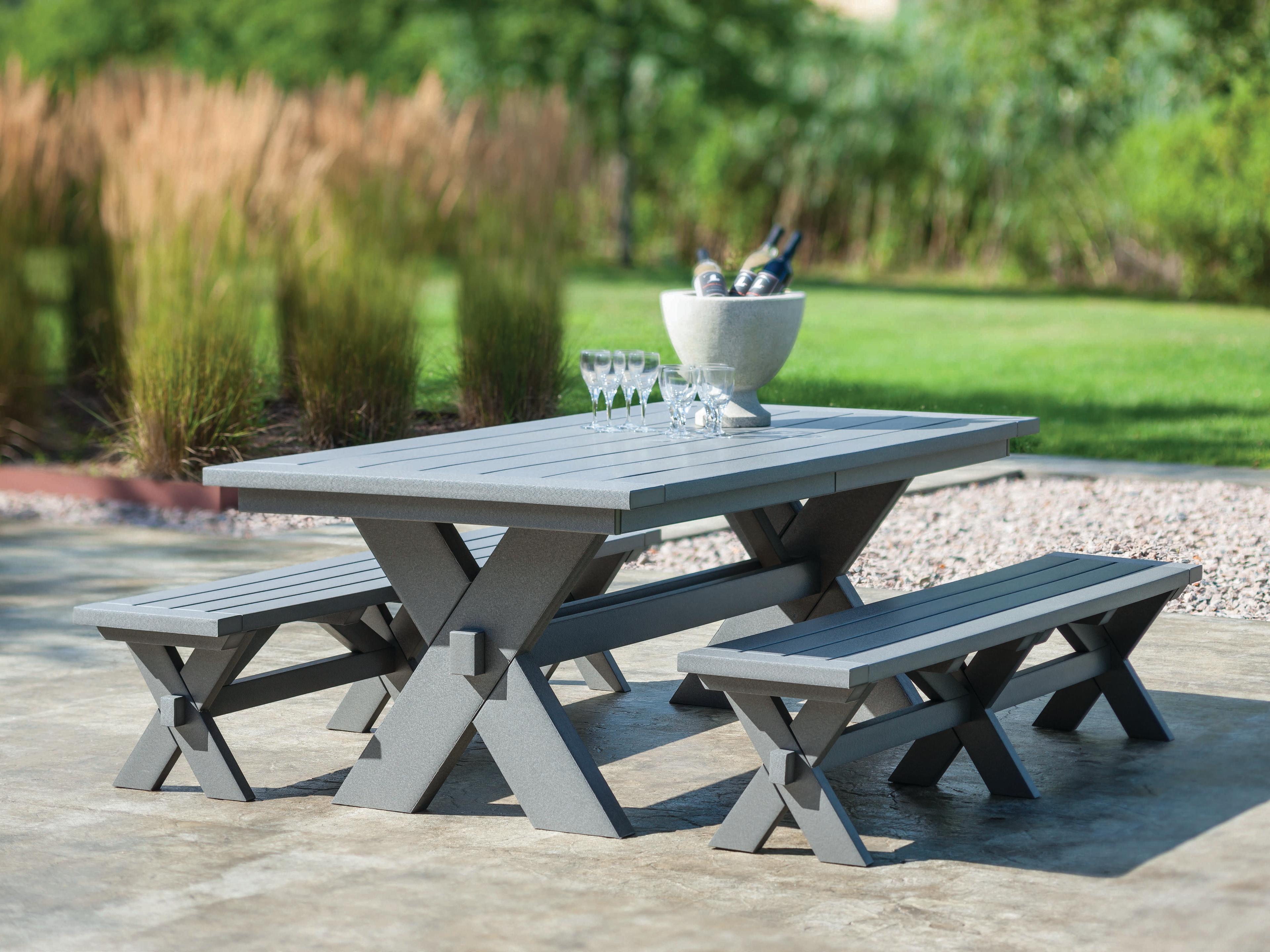 Seaside Casual Sonoma Recycled Plastic Patio Bench