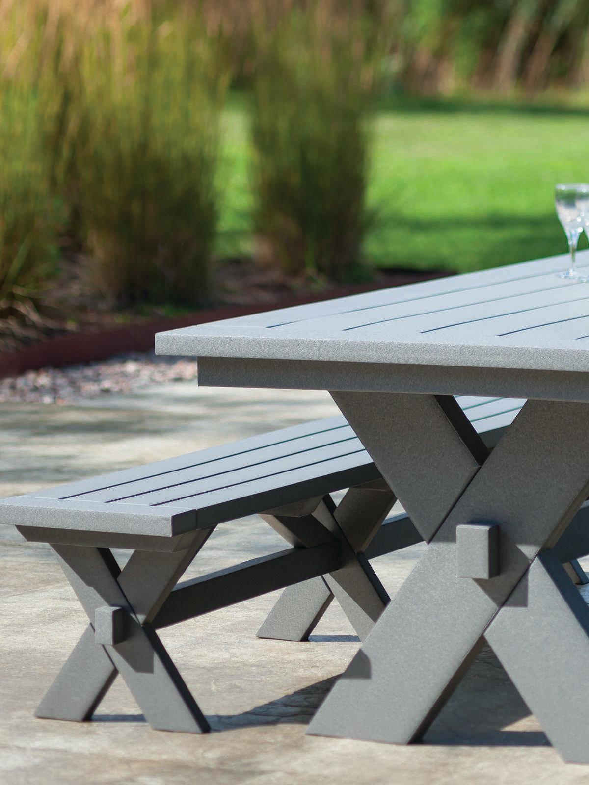 Seaside Casual Sonoma Recycled Plastic Patio Bench