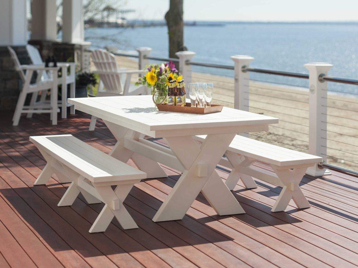 Seaside Casual Sonoma Recycled Plastic Outdoor Dining Set