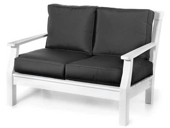 Seaside Casual Nantucket Recycled Plastic Cushion Outdoor Loveseat