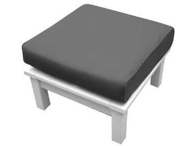 Seaside Casual Nantucket Recycled Plastic Cushion Outdoor Ottoman