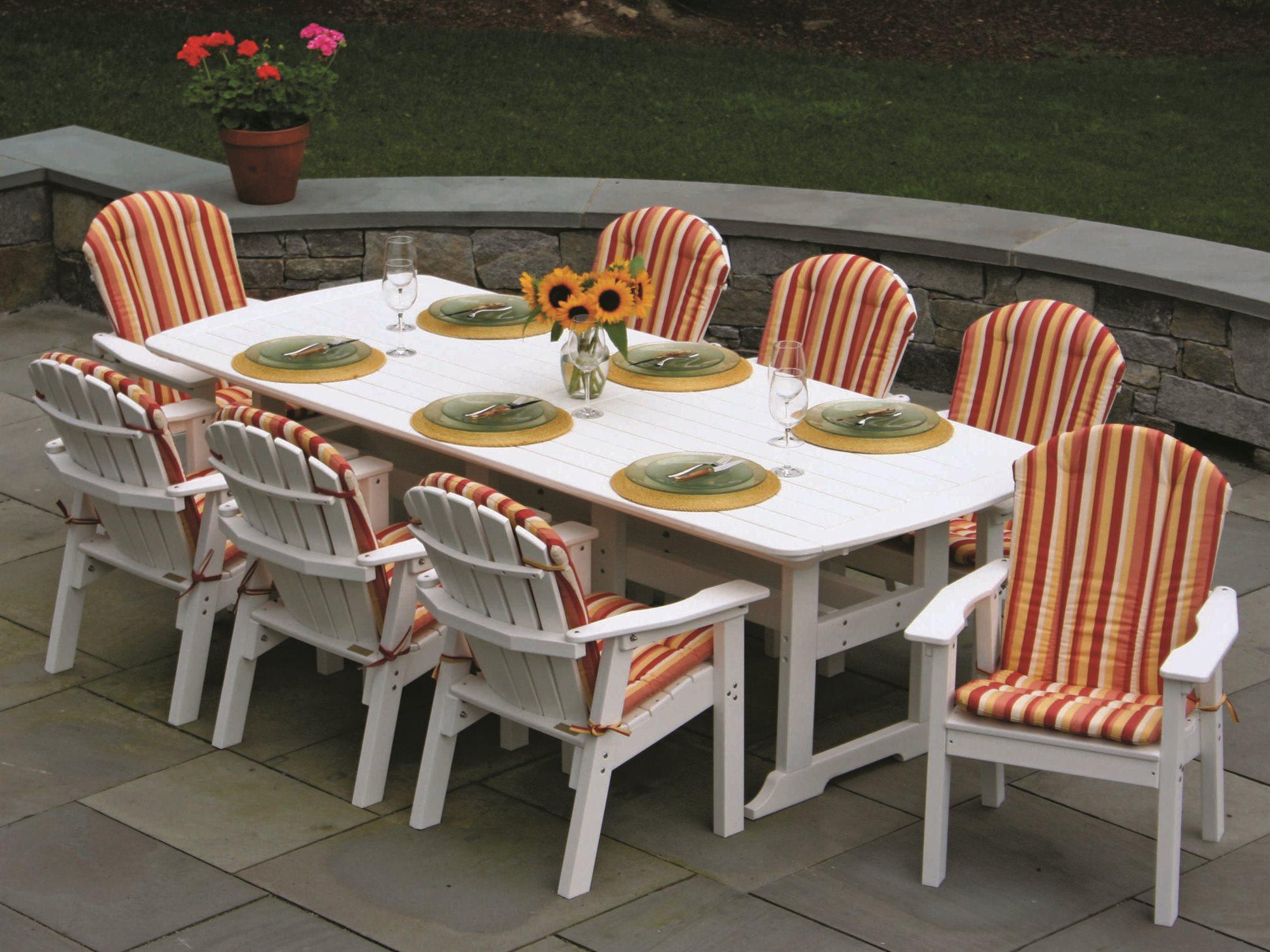 Seaside Casual Portsmouth Recycled Plastic Outdoor Dining Set