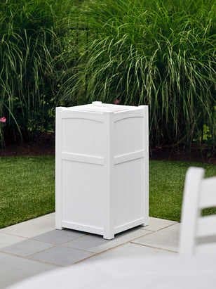 Seaside Casual Wickford Accessory Group Recycled Plastic Trash Receptacle