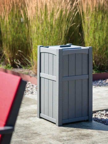 Seaside Casual Wickford Accessory Group Recycled Plastic Trash Receptacle