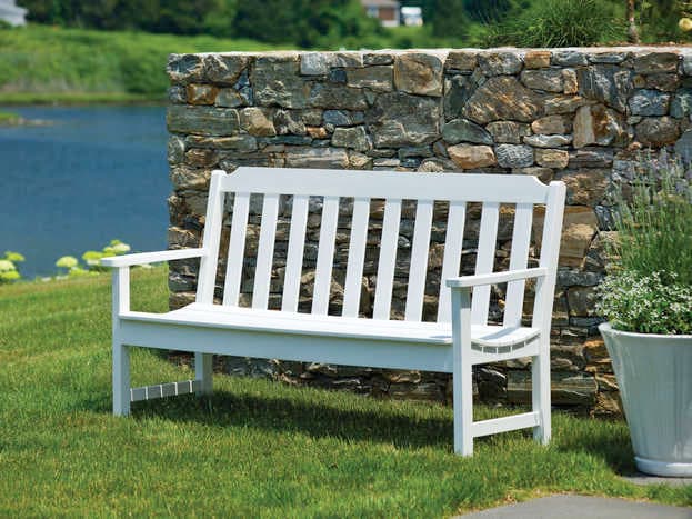 Seaside Casual Complementary Pieces Recycled Plastic Newport 5ft. Outdoor Bench