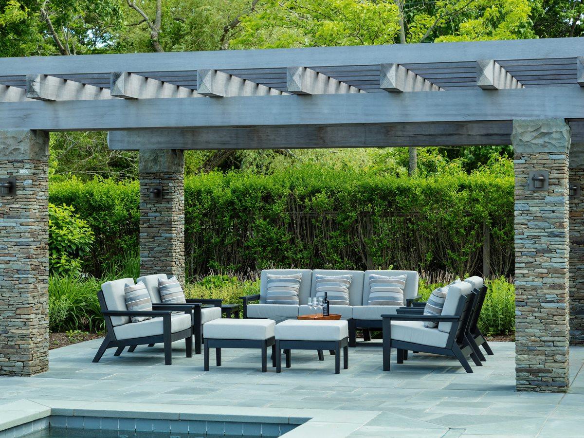 Seaside Casual Dex Recycled Plastic Cushion Patio Lounge Set