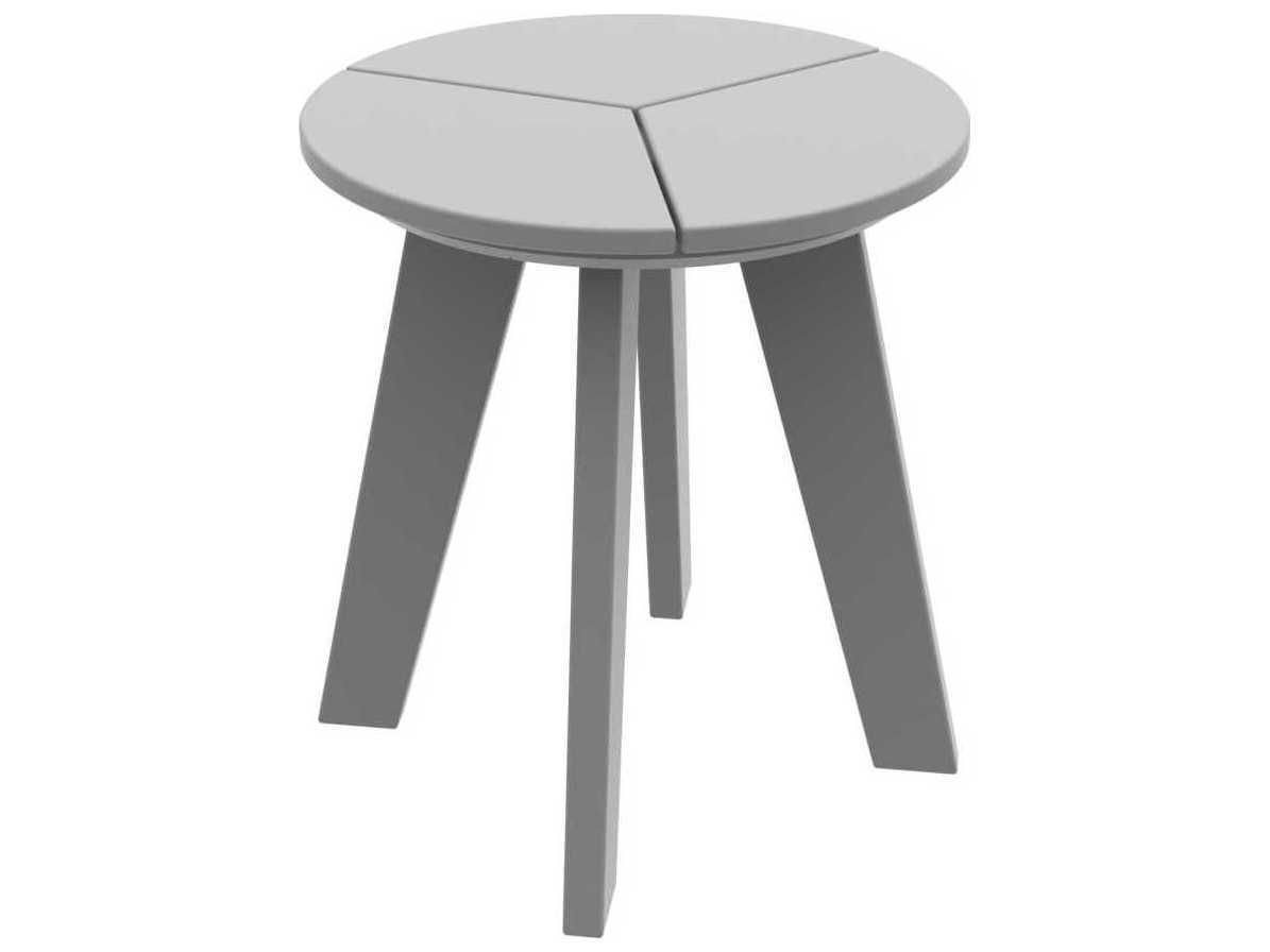 Seaside Casual Dex Recycled Plastic Round Outdoor Patio End Table