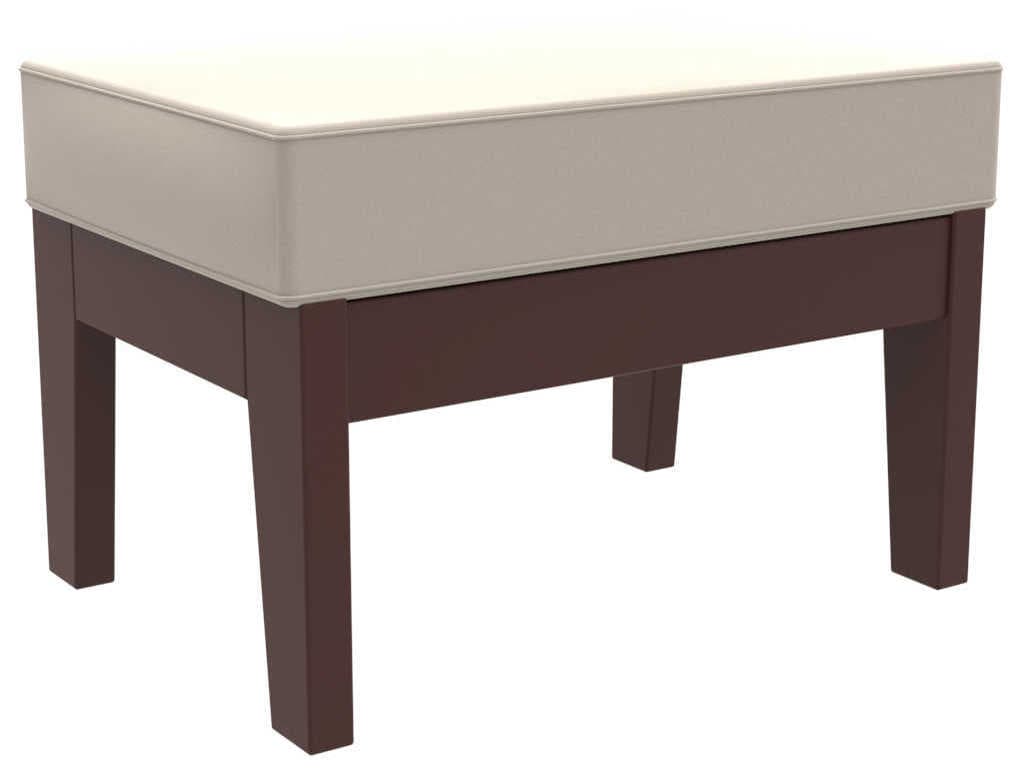 Seaside Casual Dex Recycled Plastic Outdoor Patio Ottoman