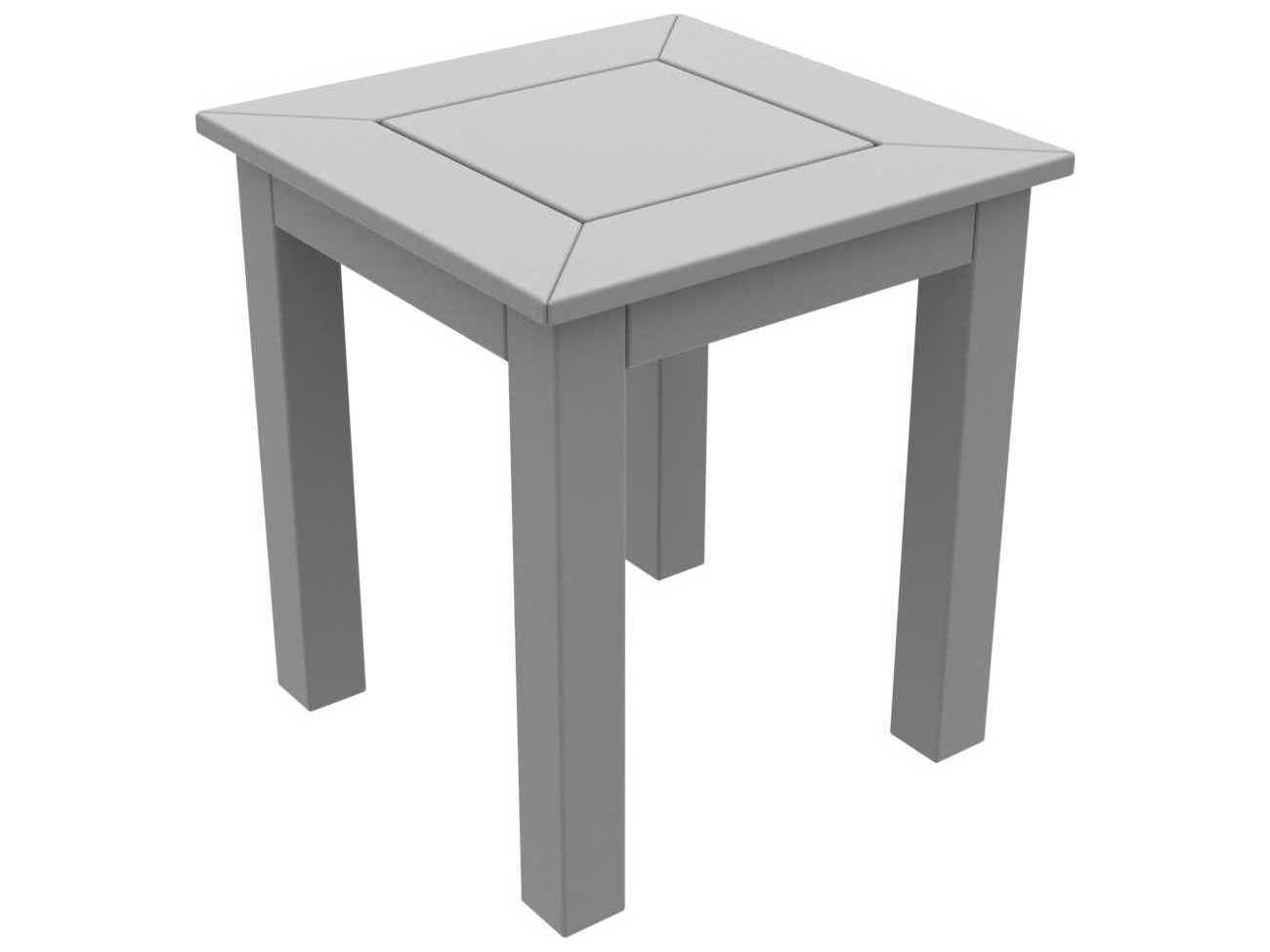 Seaside Casual Dex Recycled Plastic Square Patio End Table