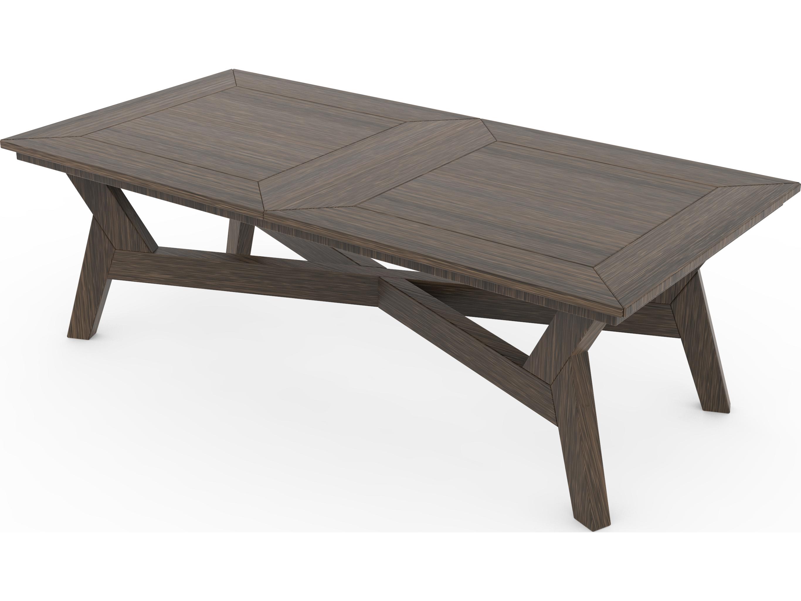 Seaside Casual Dex Recycled Plastic Rectangular Patio Coffee Table