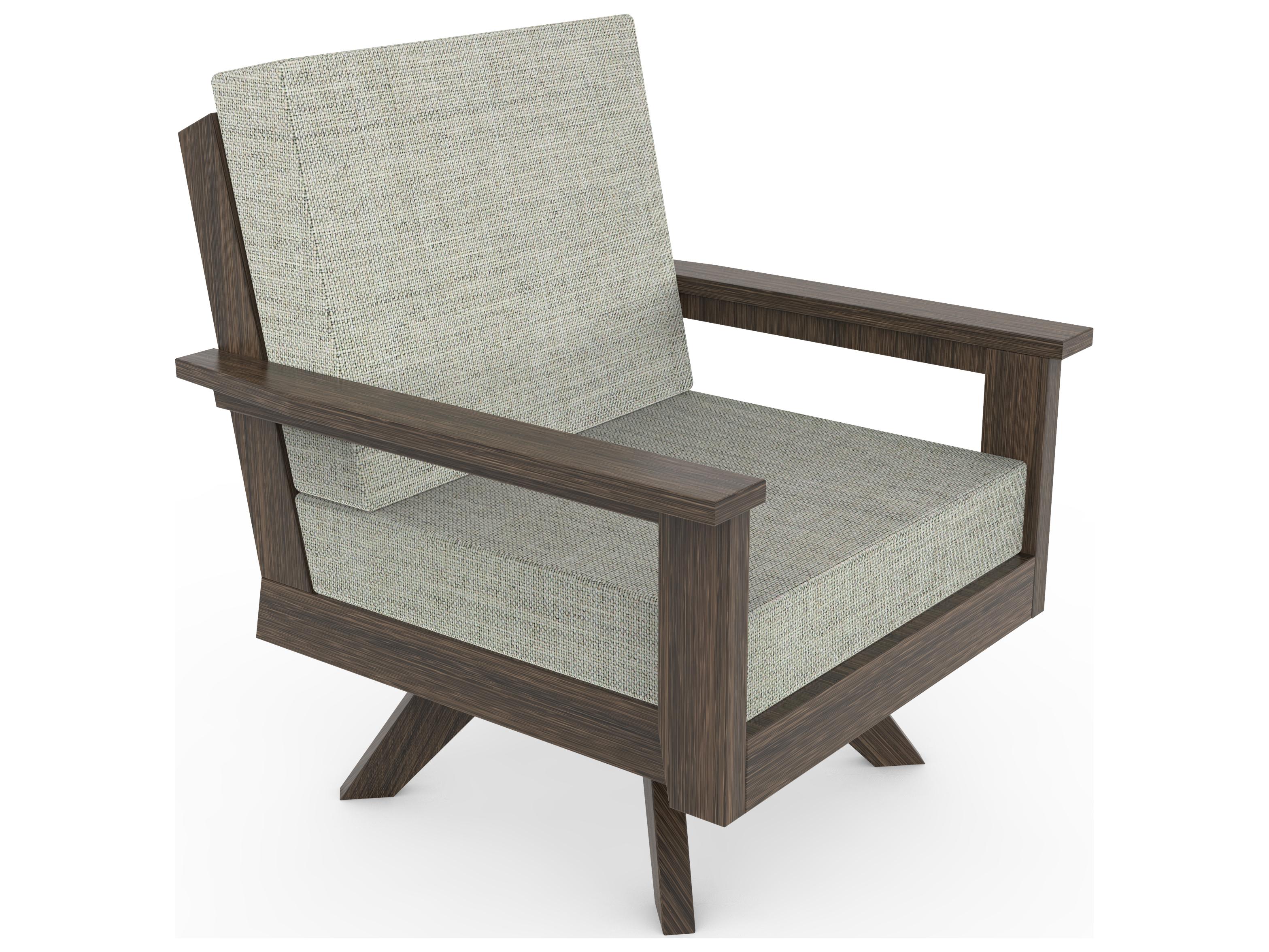 Seaside Casual Dex Recycled Plastic Swivel Outdoor Patio Lounge Chair