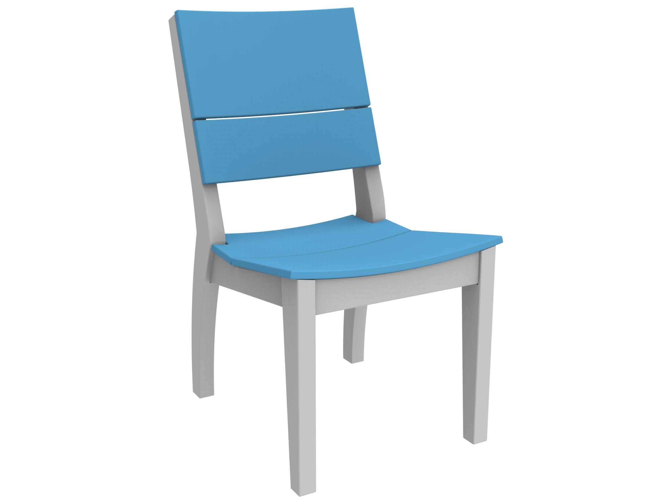 Seaside Casual Sym Recycled Plastic Outdoor Dining Side Chair