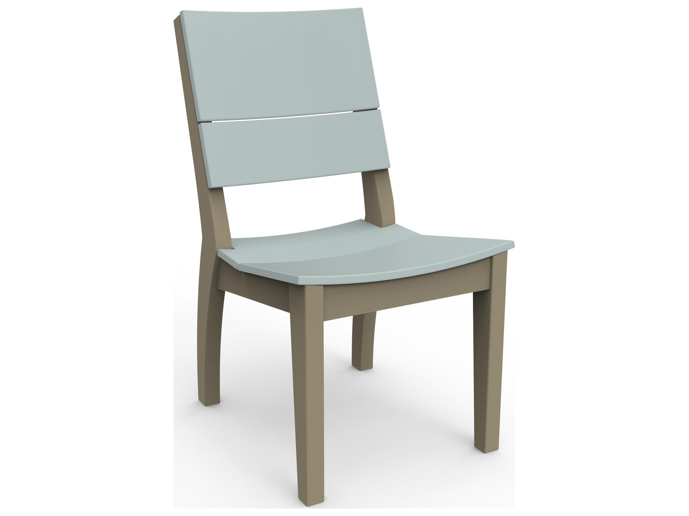 Seaside Casual Sym Recycled Plastic Outdoor Dining Side Chair