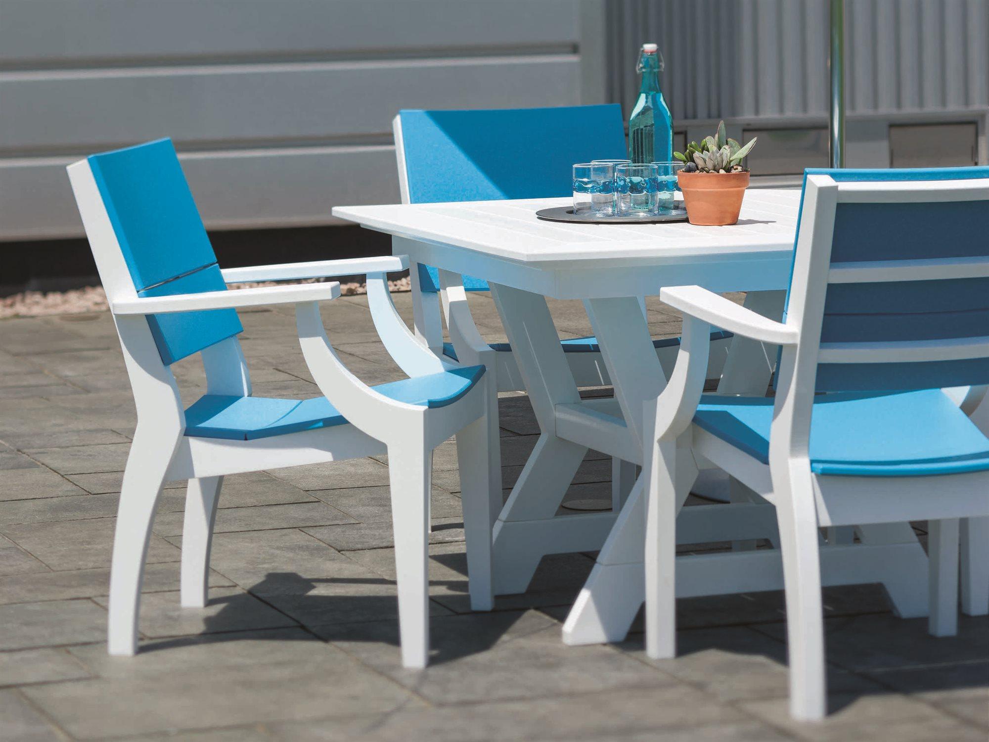 Seaside Casual Sym Recycled Plastic Patio Dining Set