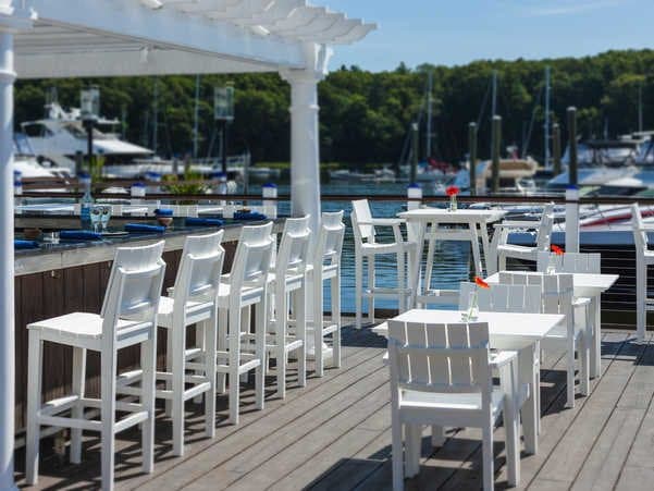 Seaside Casual Mad Recycled Plastic Patio Dining Set