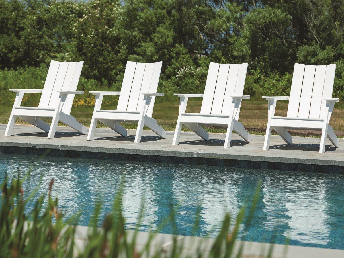 Seaside Casual Mad Recycled Plastic Outdoor Patio Lounge Set