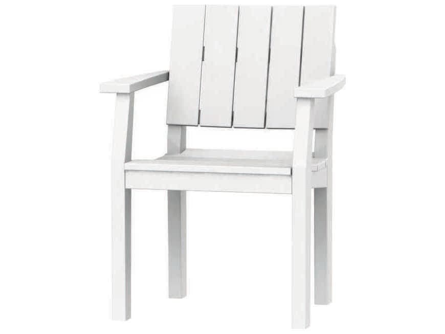 Seaside Casual Mad Recycled Plastic Patio Dining Arm Chair