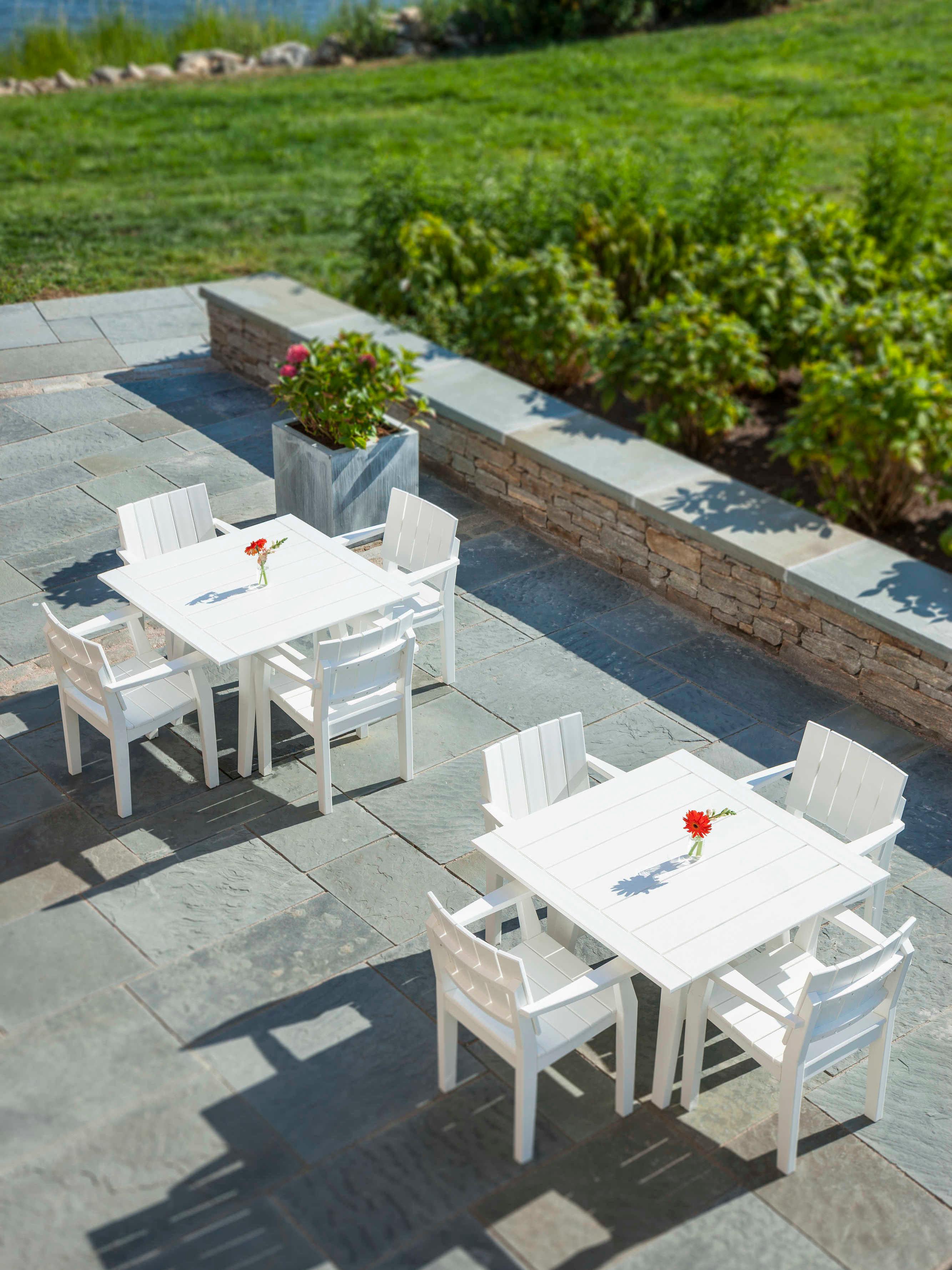 Seaside Casual Mad Recycled Plastic Patio Dining Arm Chair