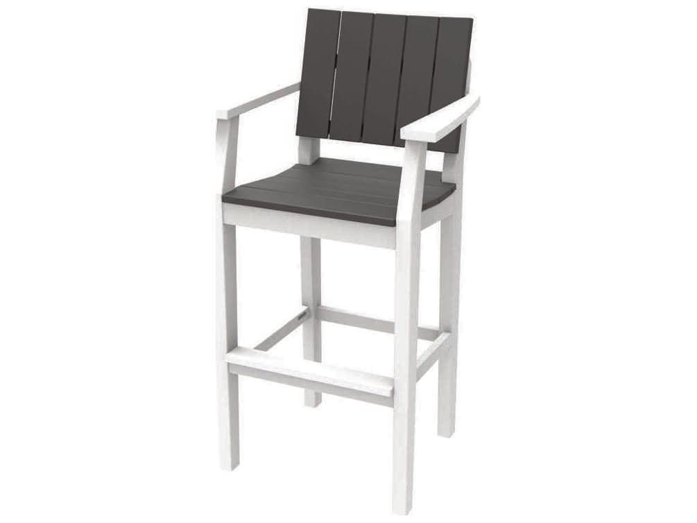 Seaside Casual Mad Recycled Plastic Outdoor Bar Stool