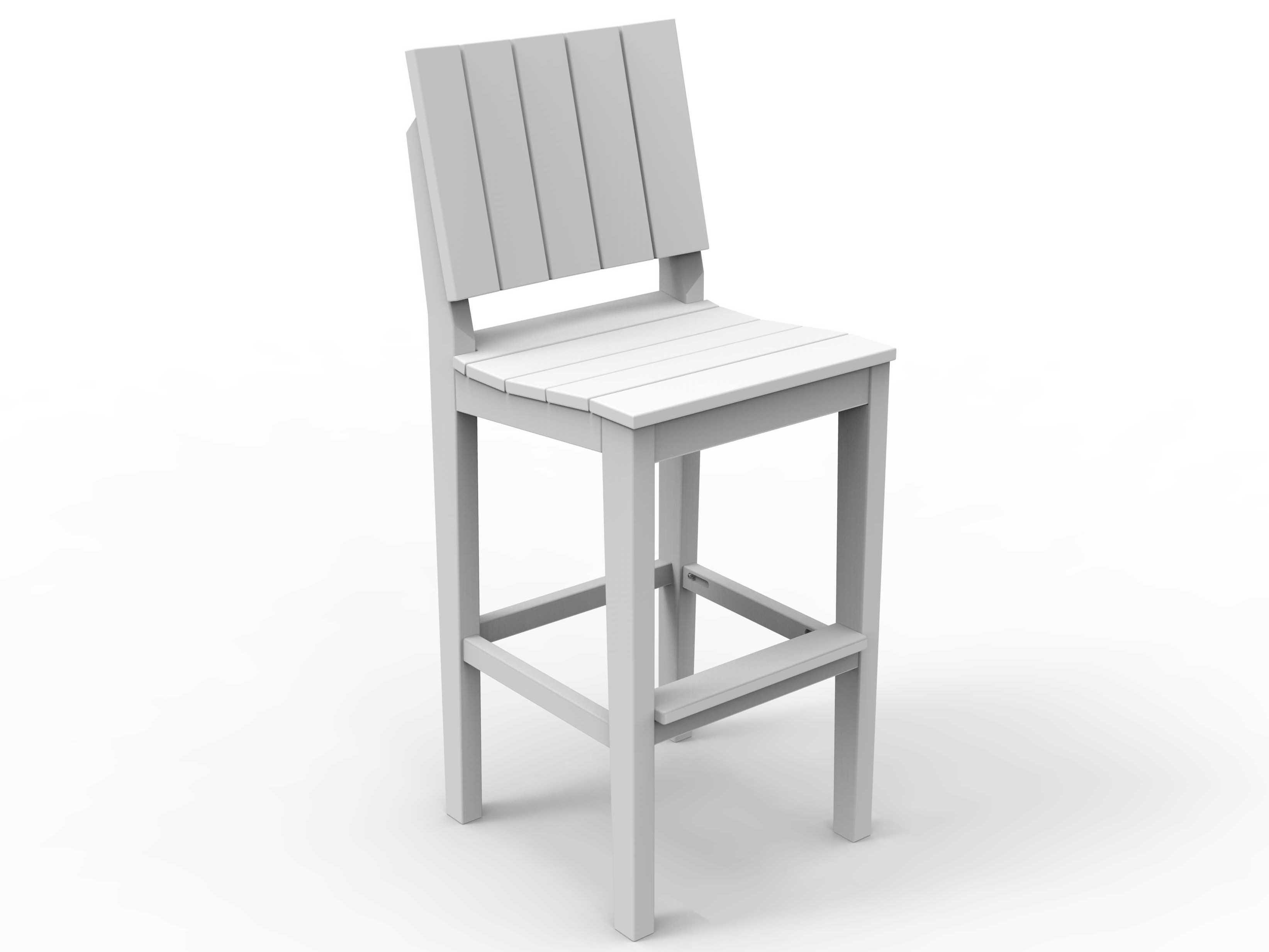 Seaside Casual Mad Recycled Plastic Patio Bar Stool