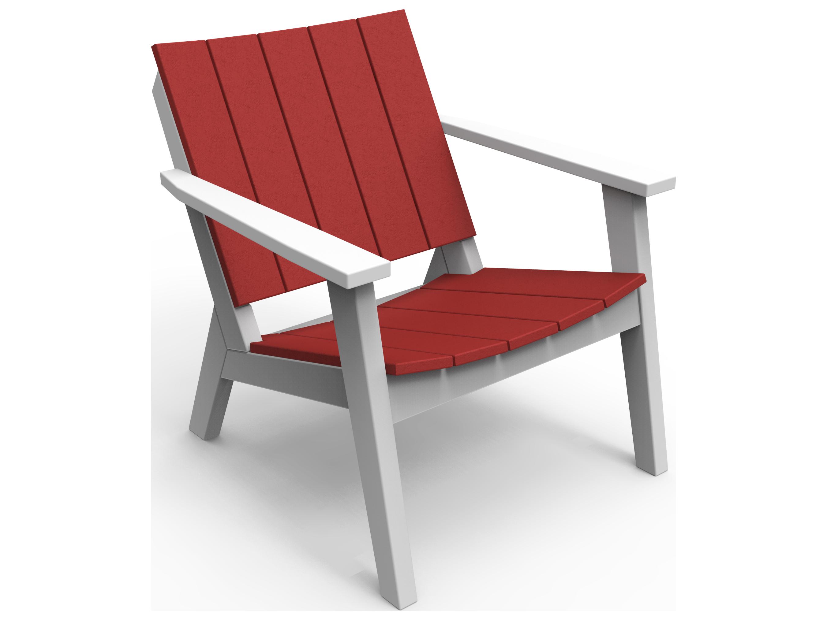 Seaside Casual Mad Recycled Plastic Chat Patio Lounge Chair