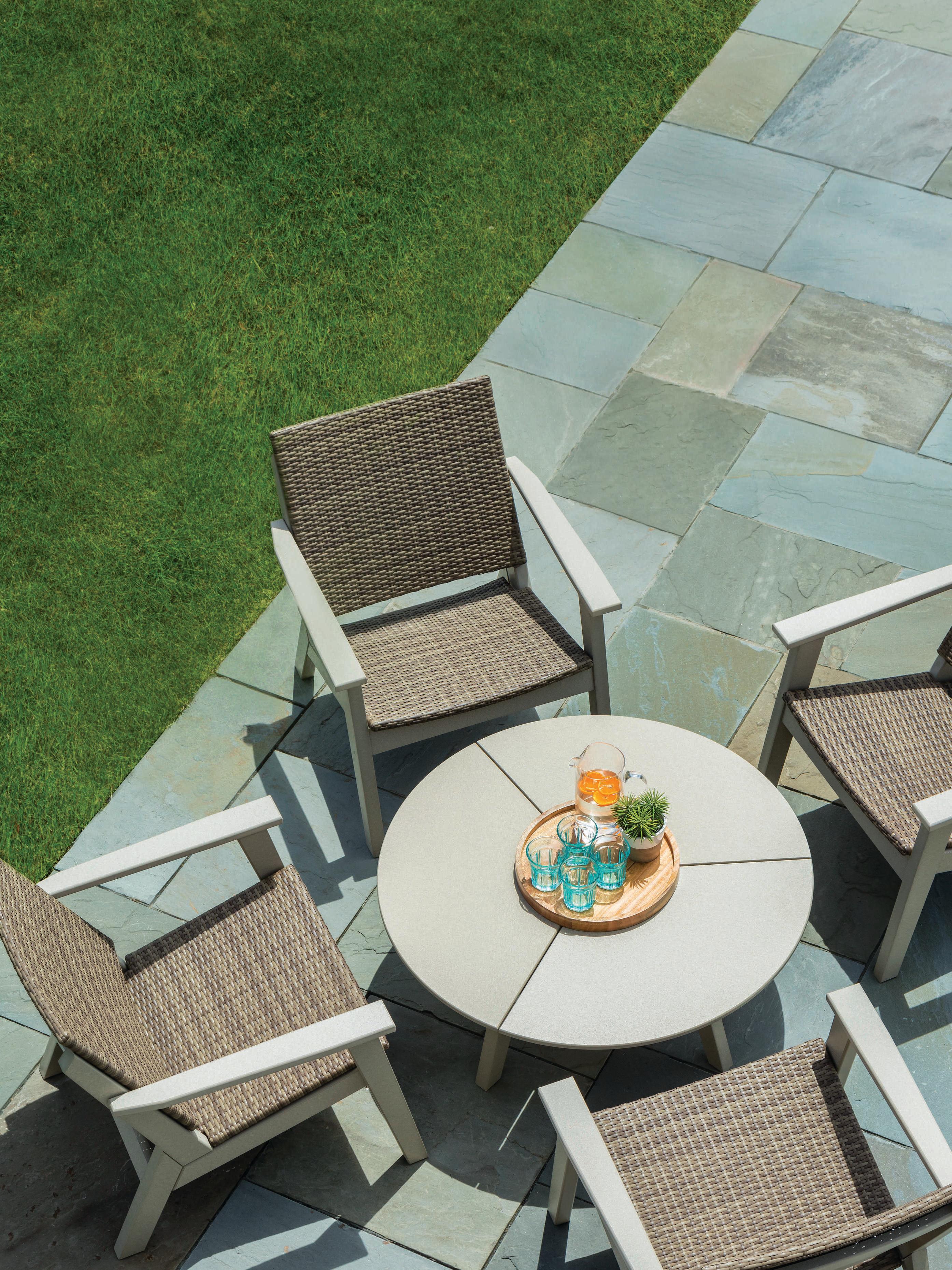 Seaside Casual Mad Recycled Plastic Wicker Outdoor Lounge Chair