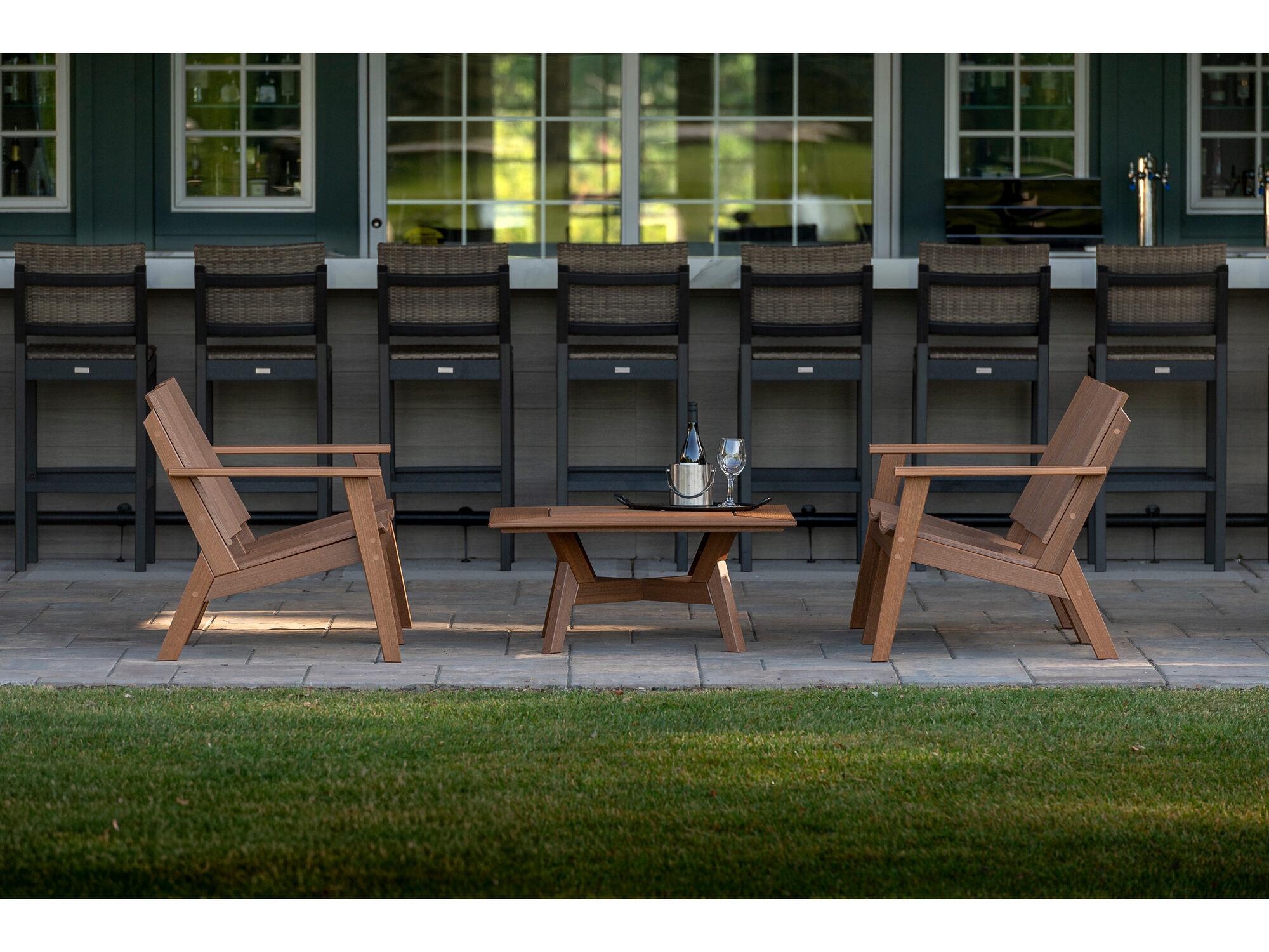 Seaside Casual The Mad Collection Wood Loveseat