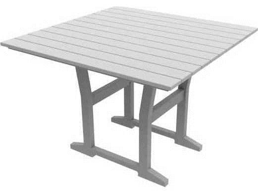Seaside Casual Coastline Recycled Plastic Cafe Fusion Square Patio Dining Table