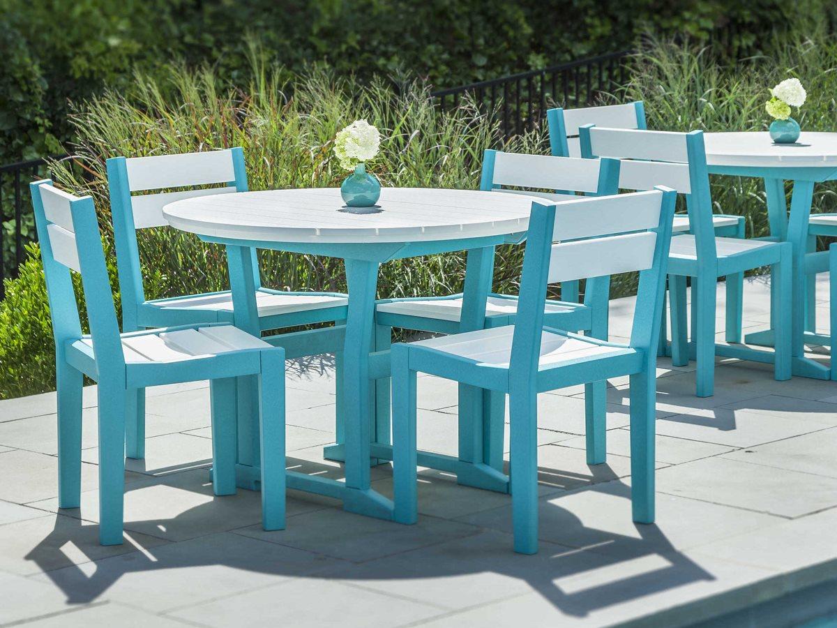 Seaside Casual Coastline Recycled Plastic Cafe Patio Dining Set
