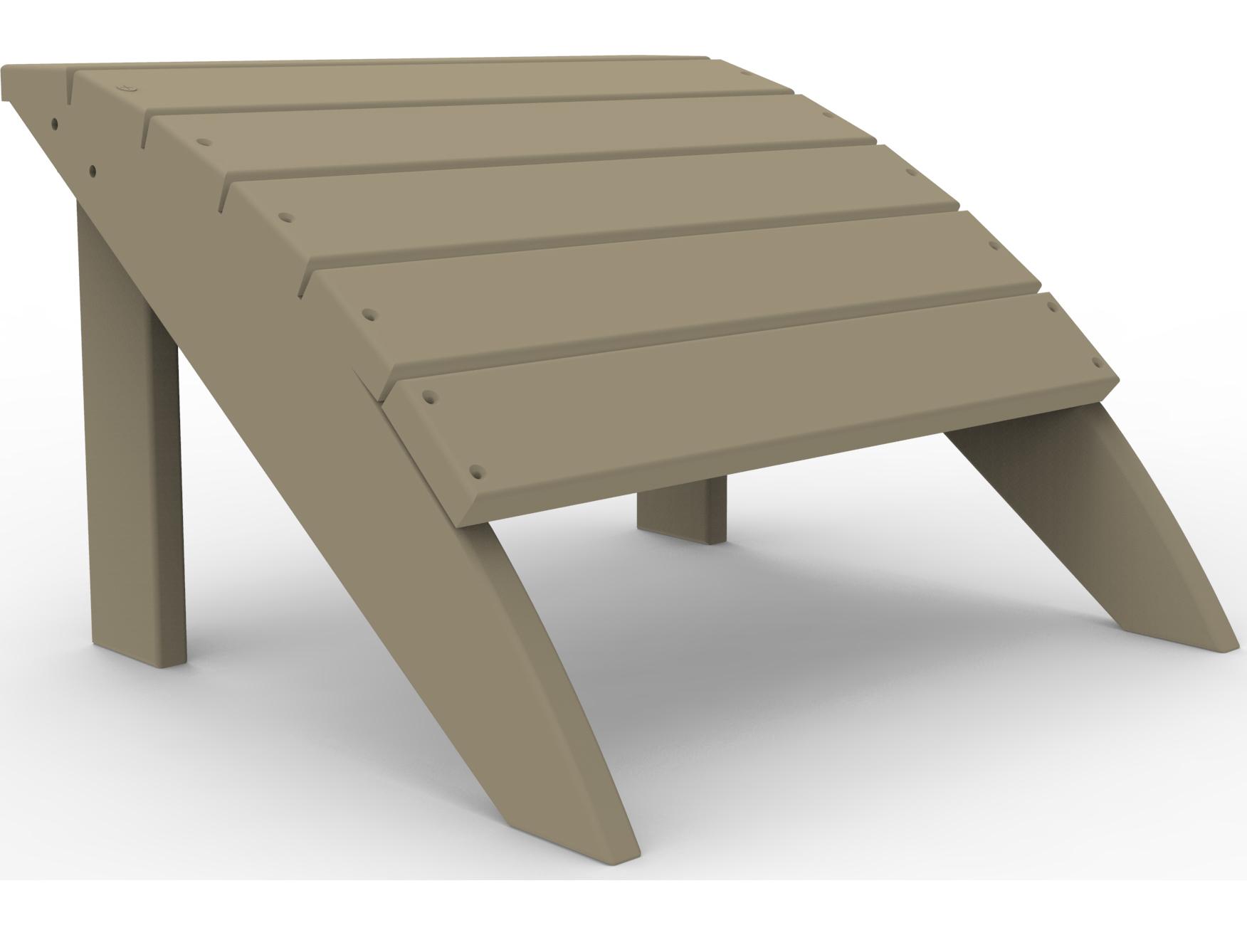 Seaside Casual Coastline Recycled Plastic Harbor View Foot Stool