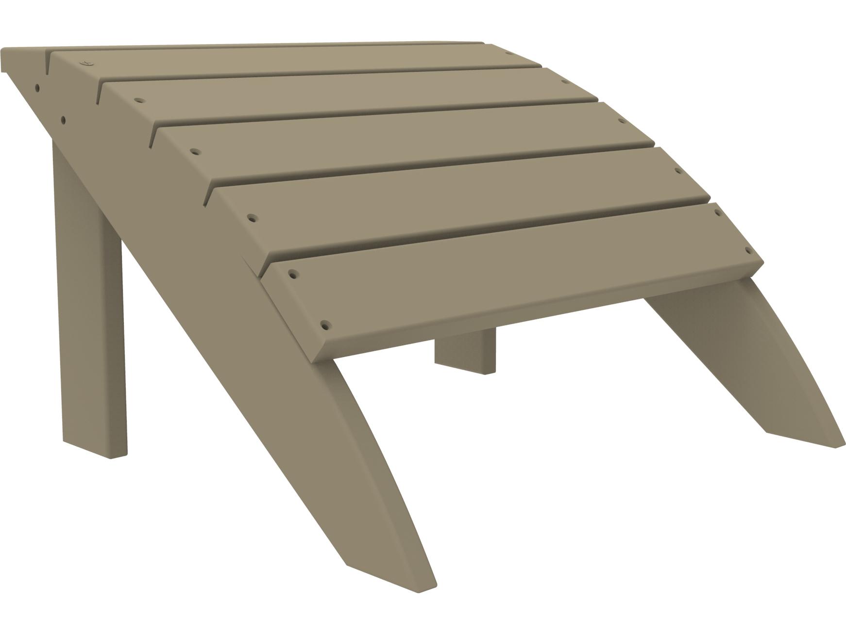 Seaside Casual Coastline Recycled Plastic Harbor View Foot Stool