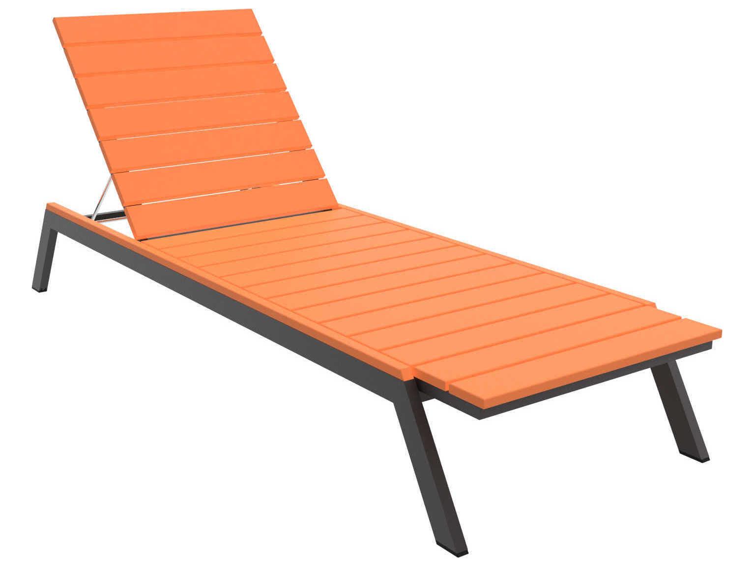 Seaside Casual Mad Aluminum Recycled Plastic Outdoor Patio Chaise Lounge