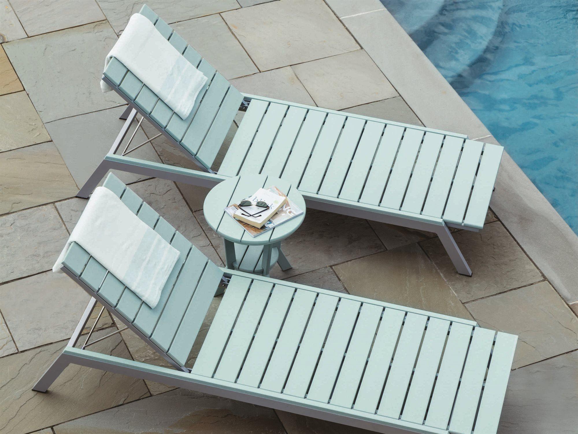 Seaside Casual Mad Aluminum Recycled Plastic Outdoor Lounge Set