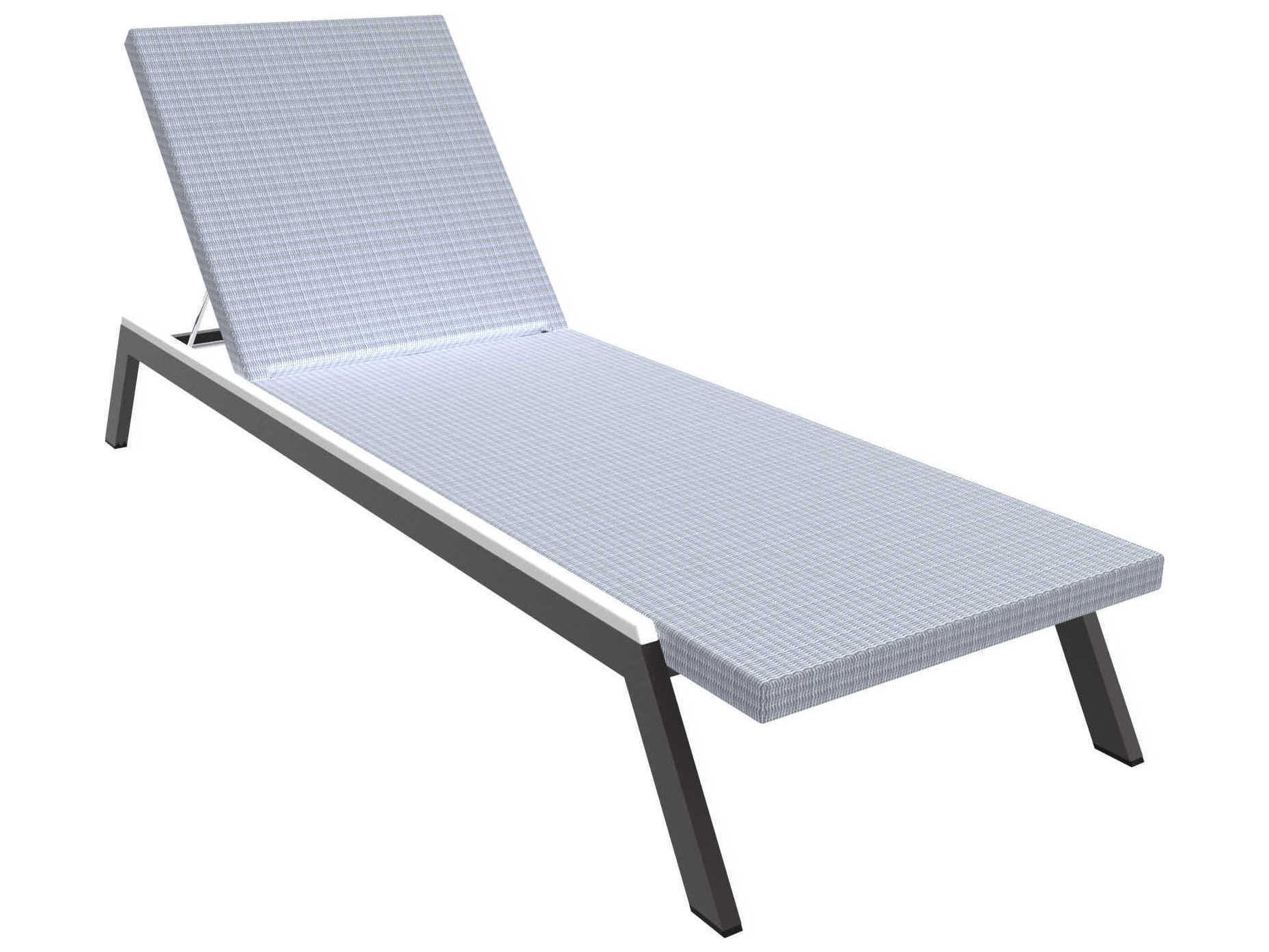 Seaside Casual Mad Aluminum Wicker Patio Chaise Lounge