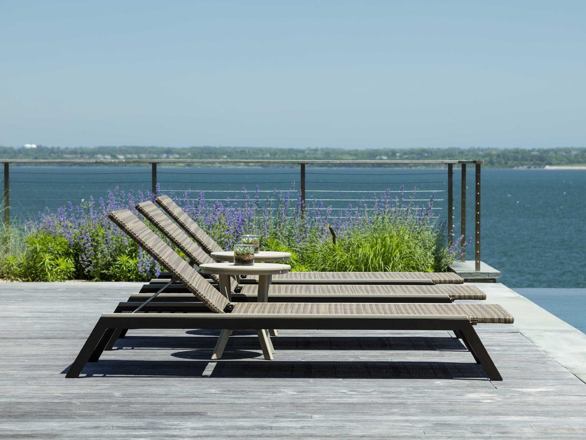 Seaside Casual Mad Aluminum Wicker Outdoor Patio Lounge Set