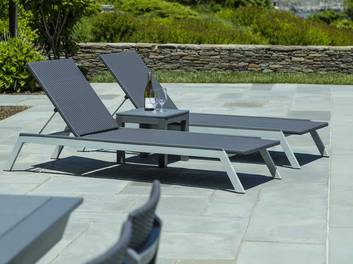 Seaside Casual Mad Aluminum Wicker Outdoor Patio Lounge Set