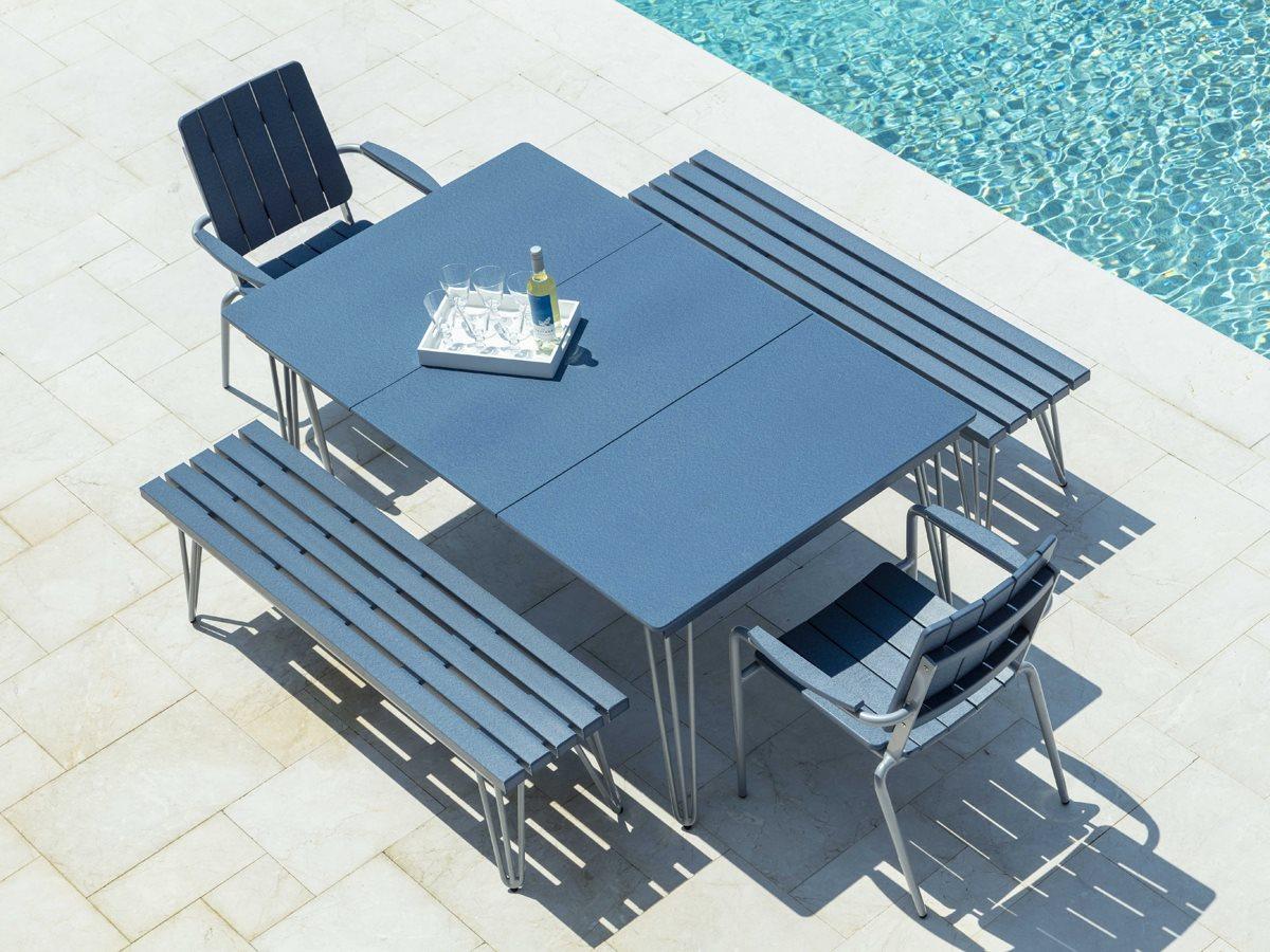 Seaside Casual Hip Aluminum Patio Dining Set