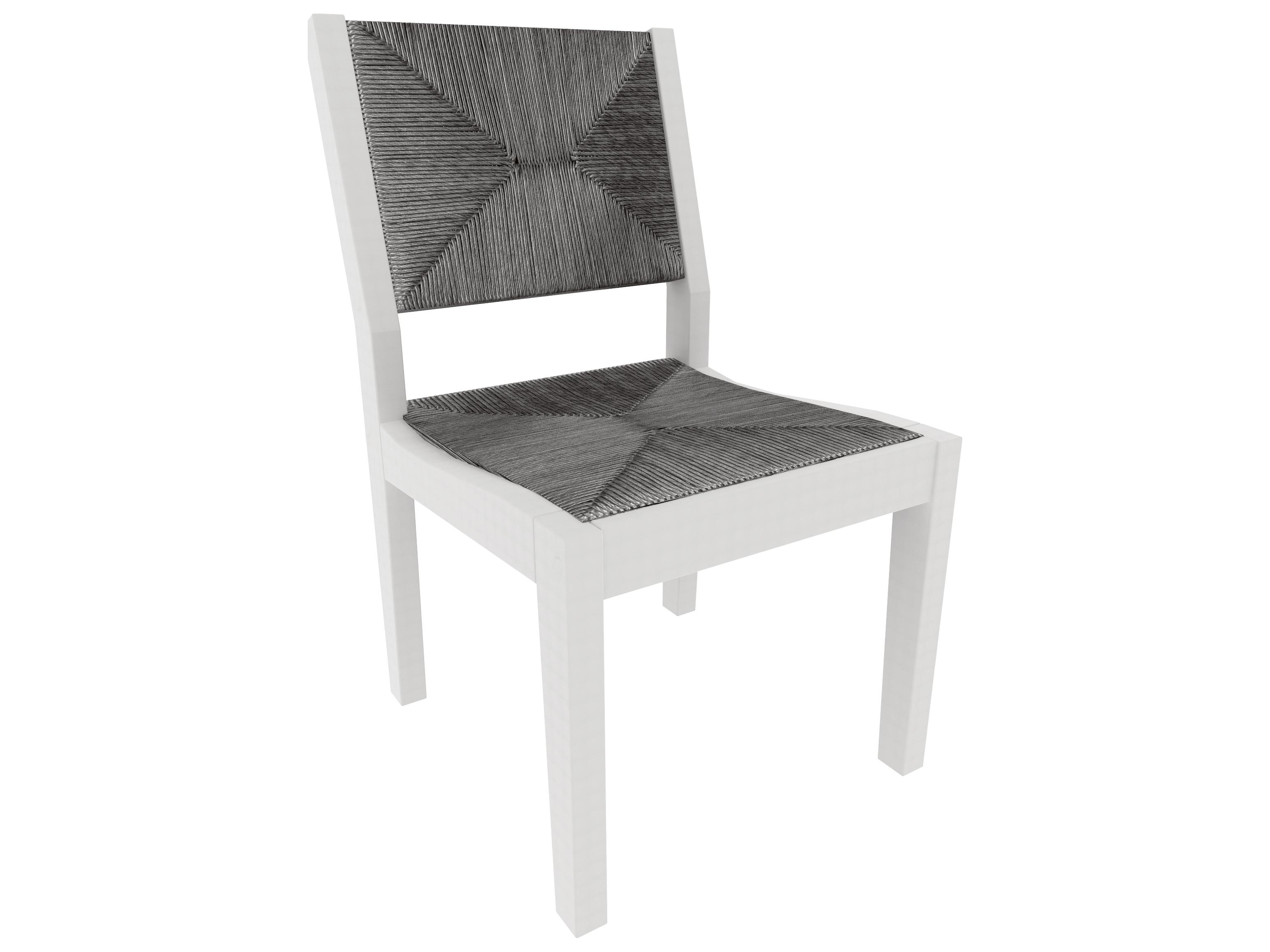 Seaside Casual Greenwich Recycled Plastic Woven Outdoor Dining Side Chair