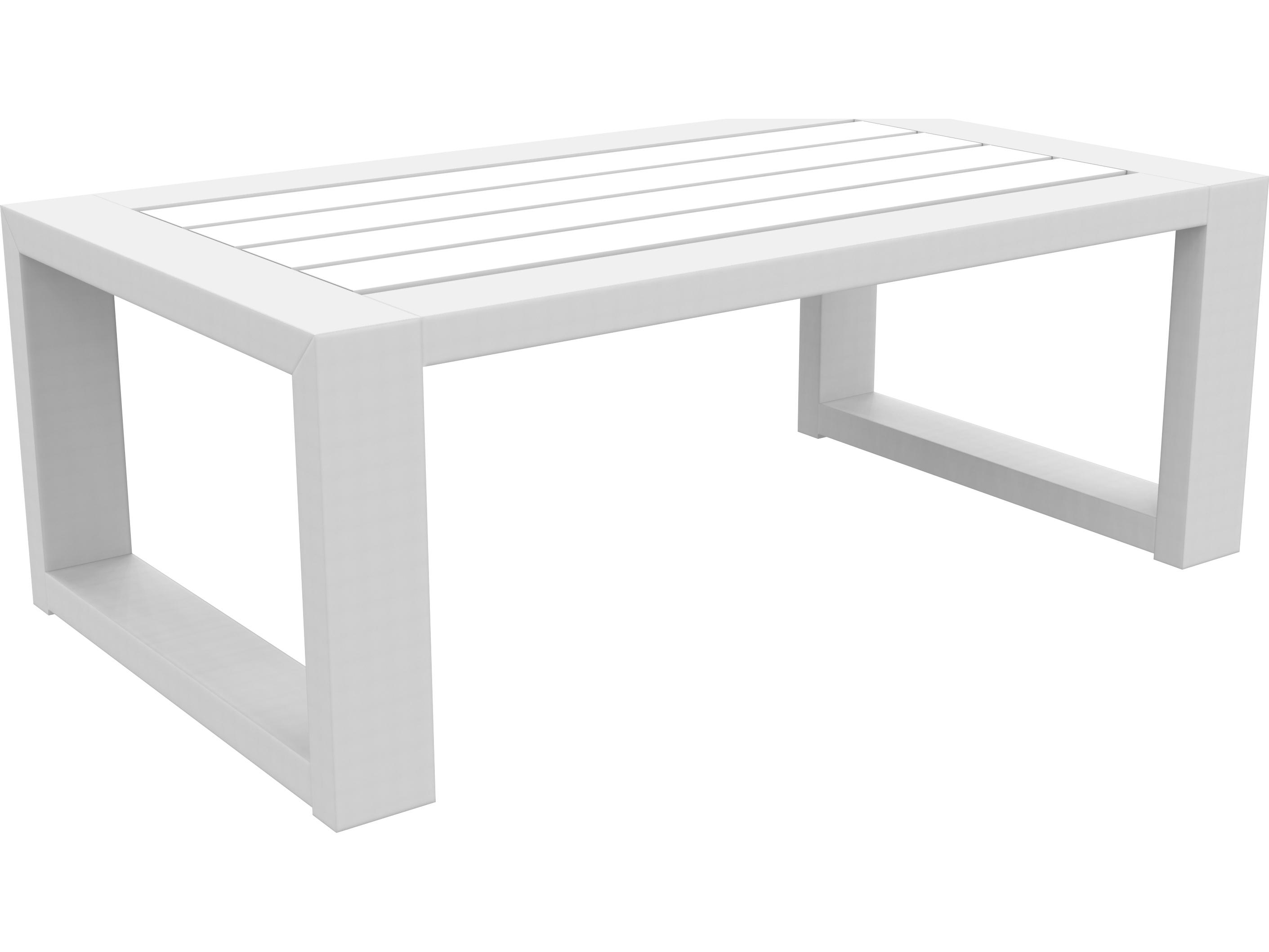 Seaside Casual Mia Recycled Plastic Rectangular Outdoor Coffee Table