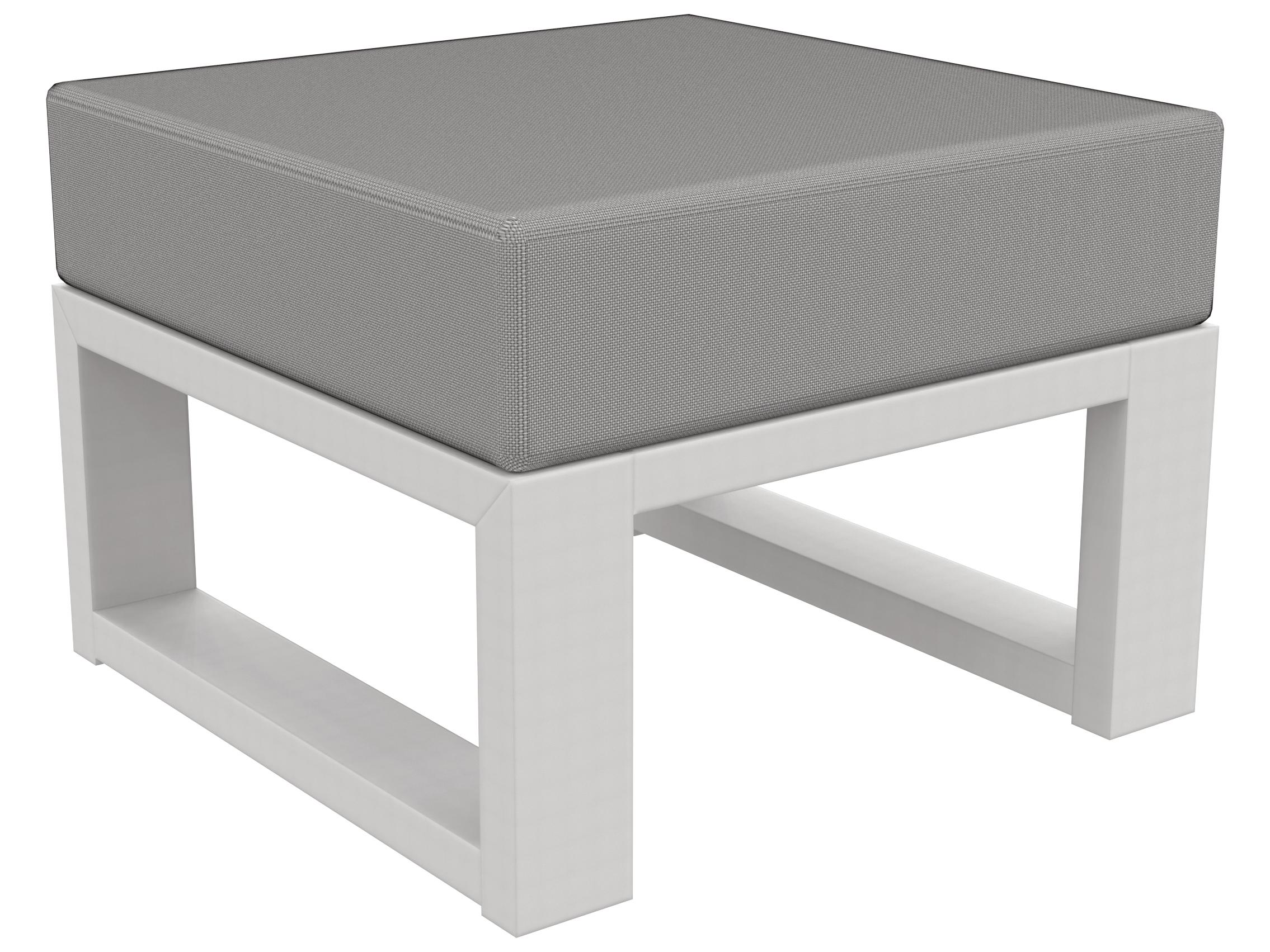 Seaside Casual Mia Recycled Plastic Patio Ottoman