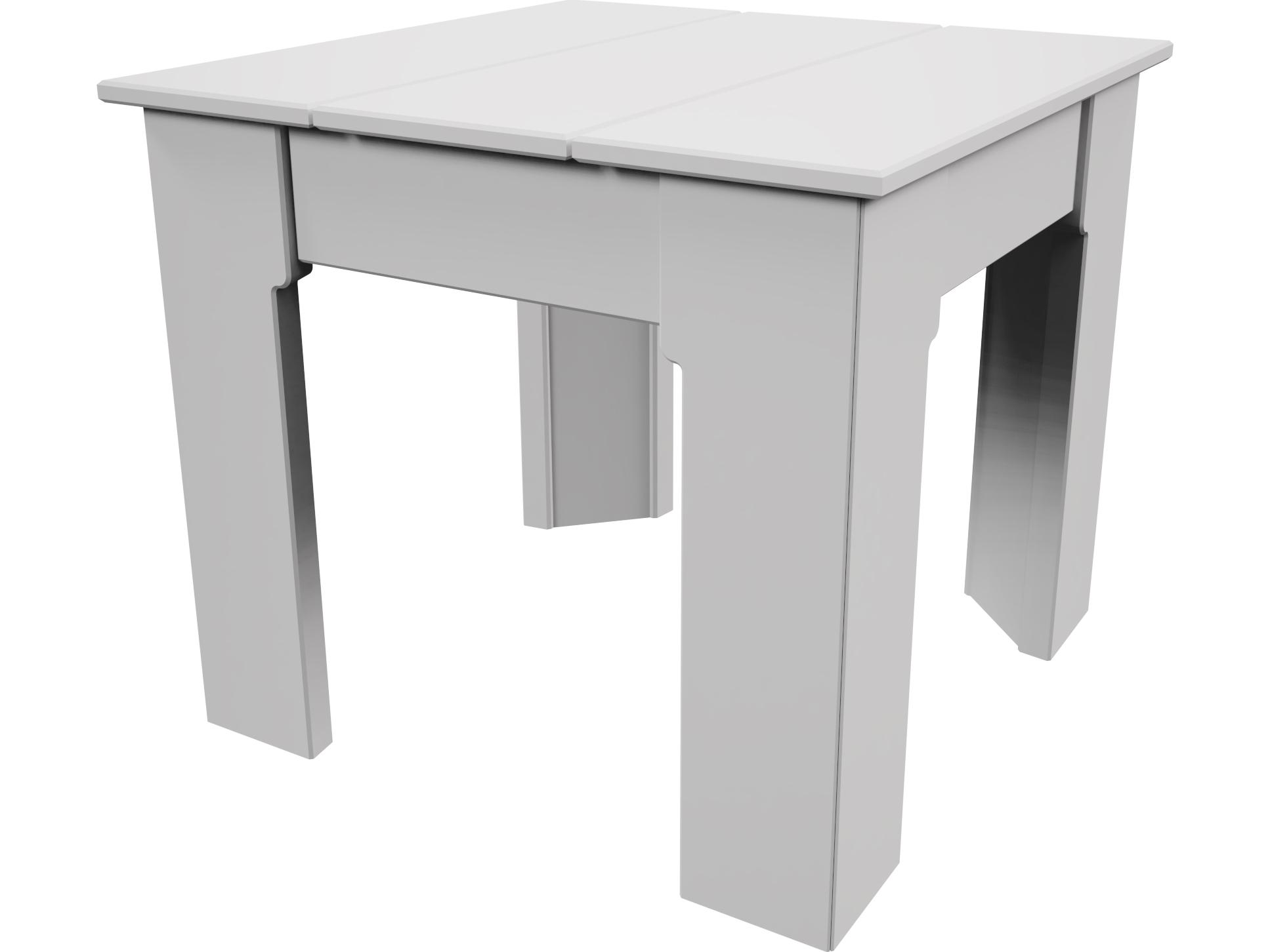 Seaside Casual SUR Recycled Plastic 19" Square Side Table