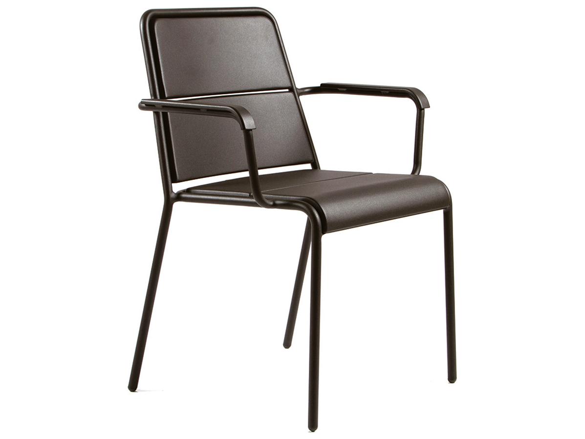 Seaside Casual Via Aluminum A600 Stackable Outdoor Patio Dining Arm Chair