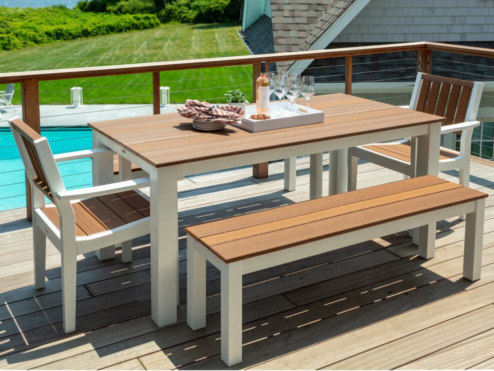 Seaside Casual Greenwich Recycled Plastic Outdoor Dining Set