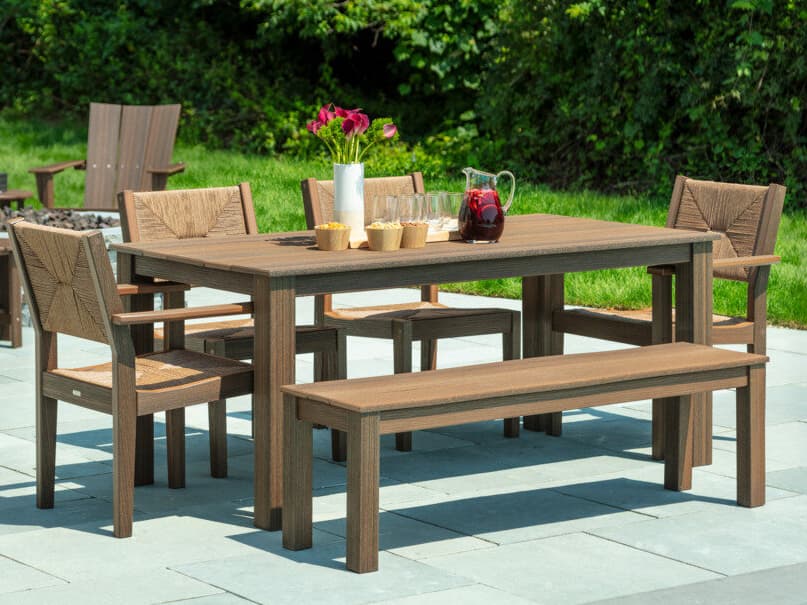 Seaside Casual Greenwich Recycled Plastic Patio Dining Set