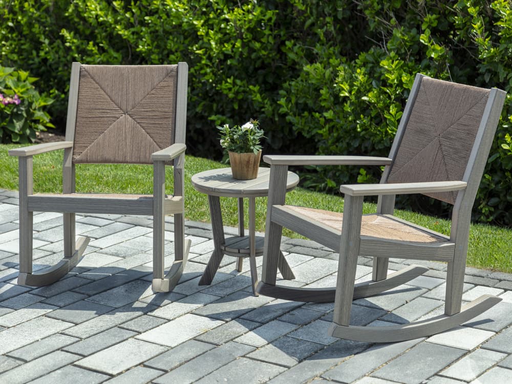 Seaside Casual Greenwich Recycled Plastic Wicker Outdoor Lounge Set