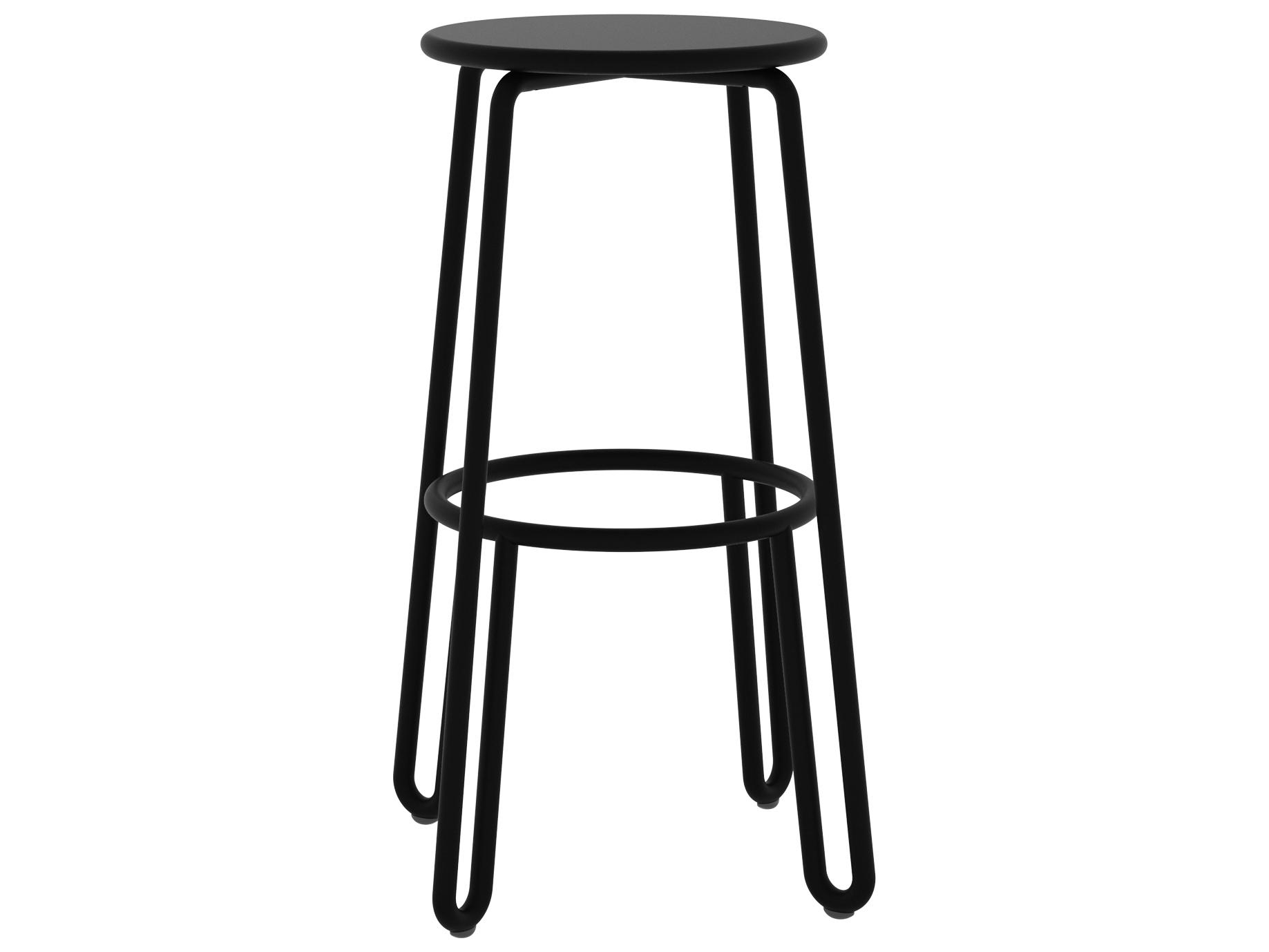 Seaside Casual Via Aluminum H75 Huggy Stackable Outdoor Patio Bar Stool