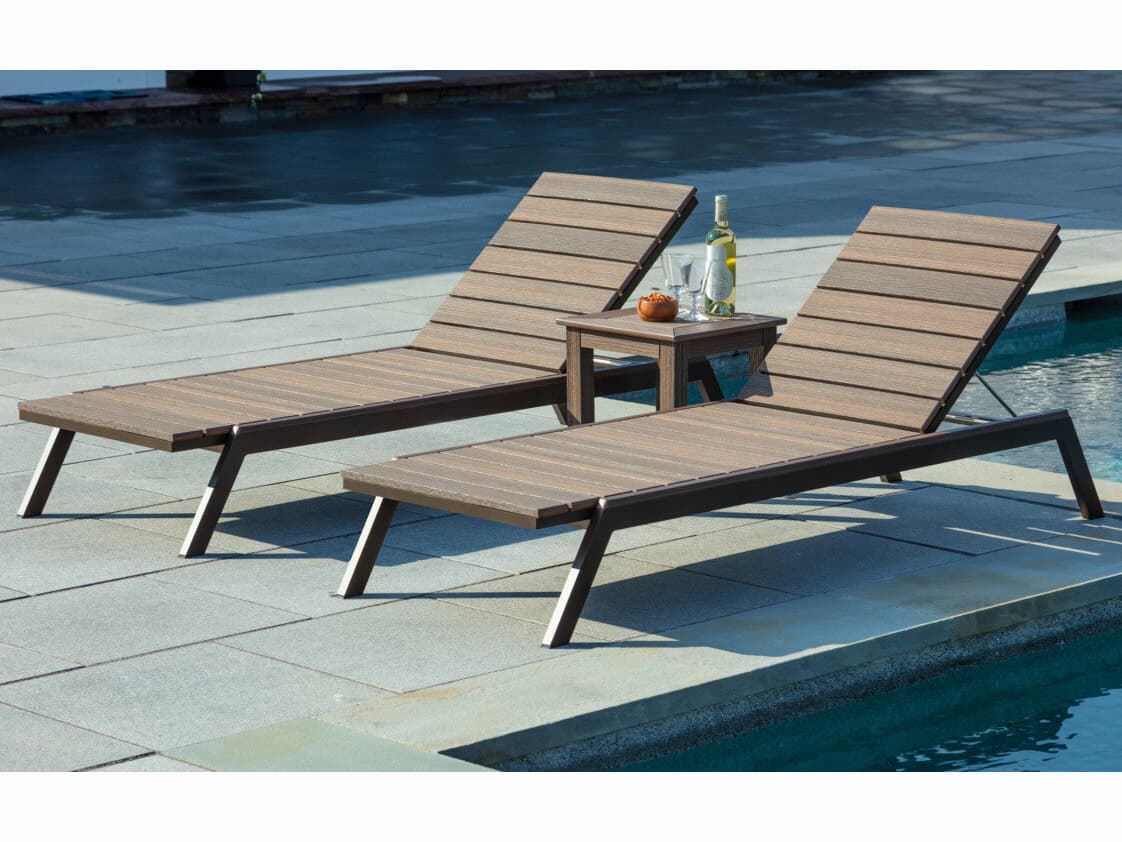 Seaside Casual Mad Recycled Plastic Patio Lounge Set
