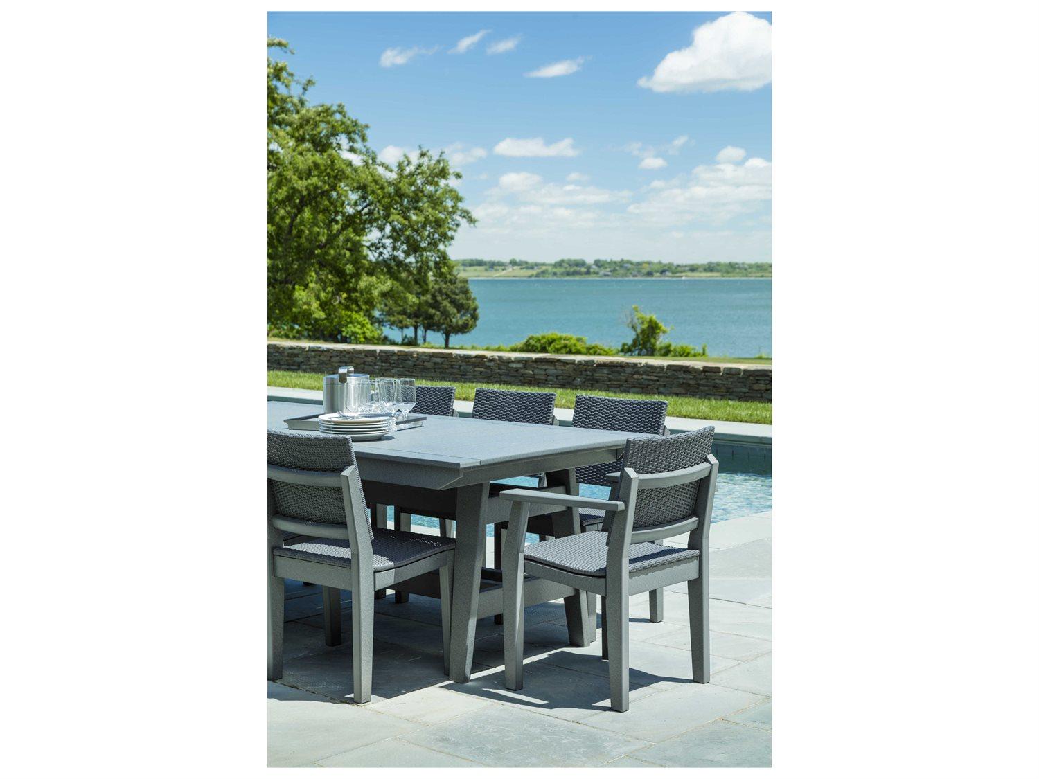 Seaside Casual Mad Recycled Plastic Outdoor Dining Set