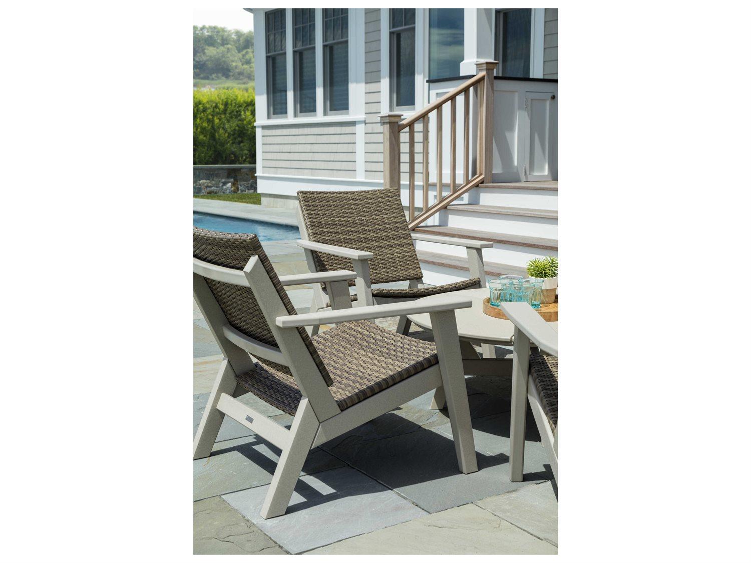 Seaside Casual Mad Recycled Plastic Outdoor Patio Lounge Set