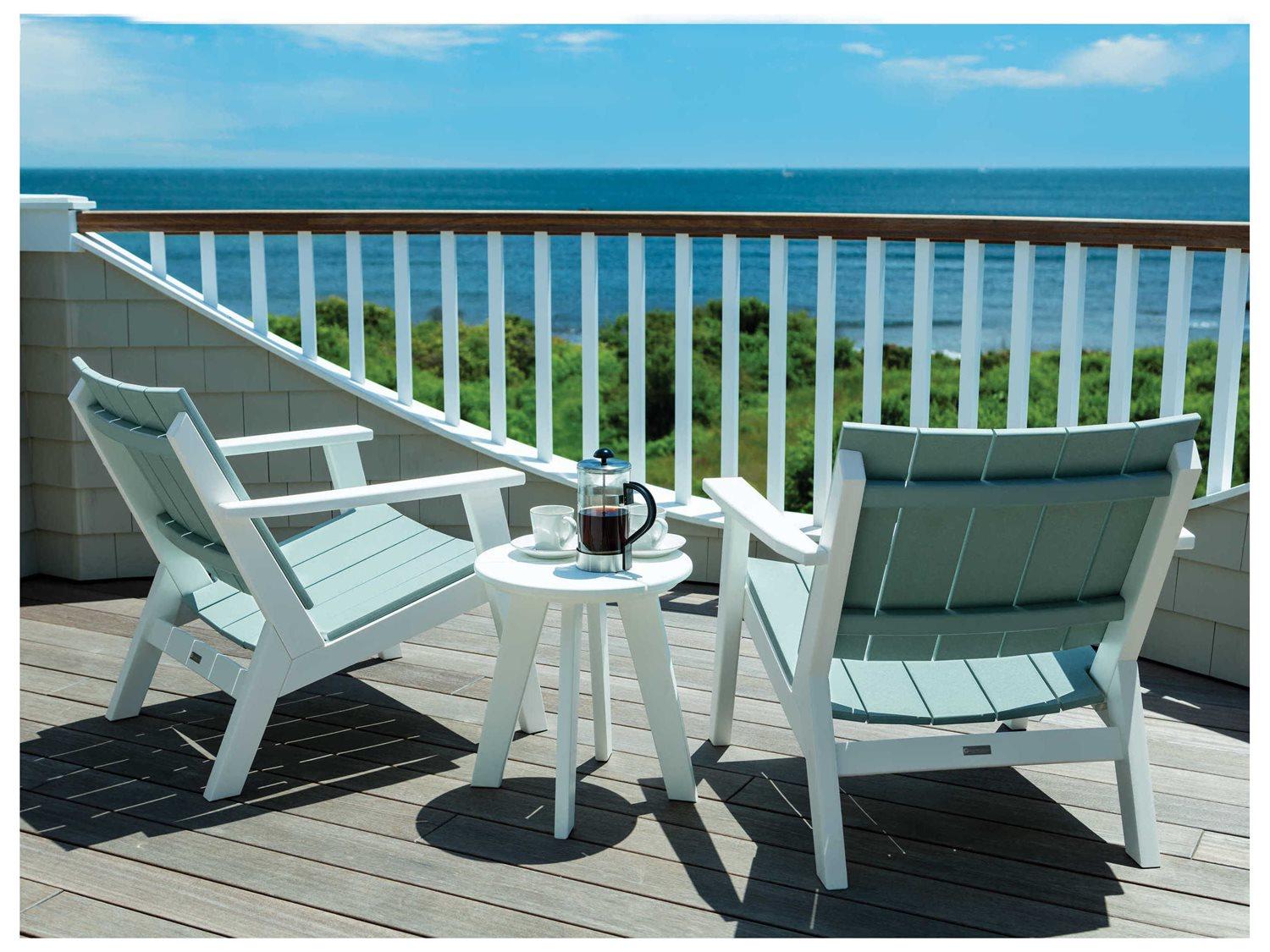 Seaside Casual Mad Recycled Plastic Patio Lounge Set